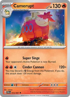 Camerupt #12, Reverse Holo