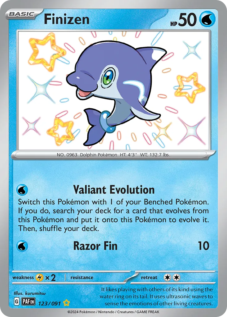 Finizen #123, Paldean Fates Shiny Rare
