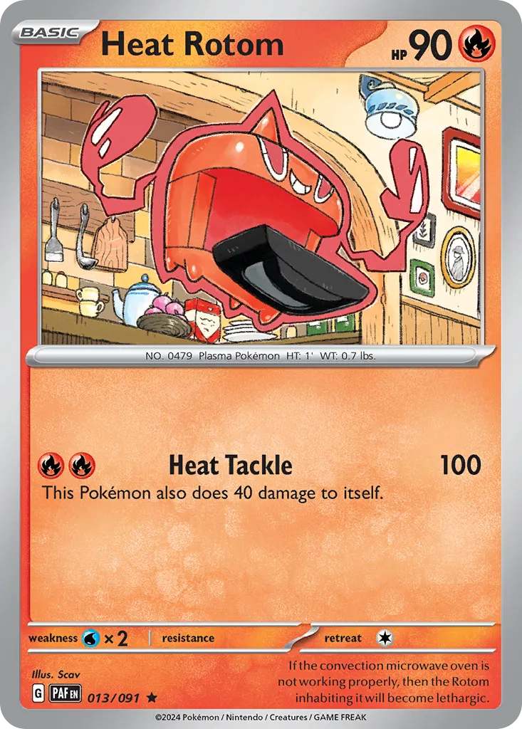 Heat Rotom #13, Paldean Fates