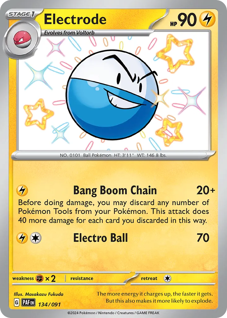 Electrode #134, Paldean Fates Shiny Rare