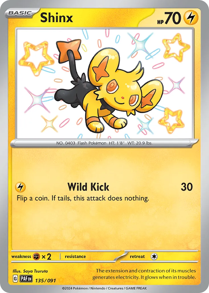 Shinx #135, Paldean Fates Shiny Rare