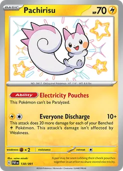 Pachirisu #138, Shiny Rare