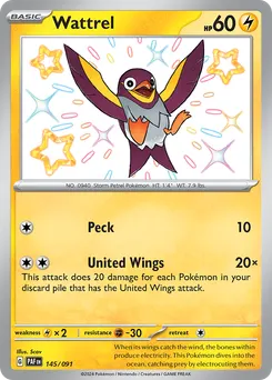 Wattrel #145, Shiny Rare