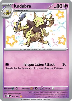 Kadabra #149, Shiny Rare