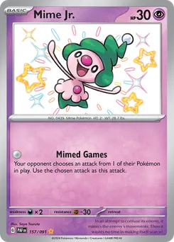 Mime Jr. #157, Shiny Rare