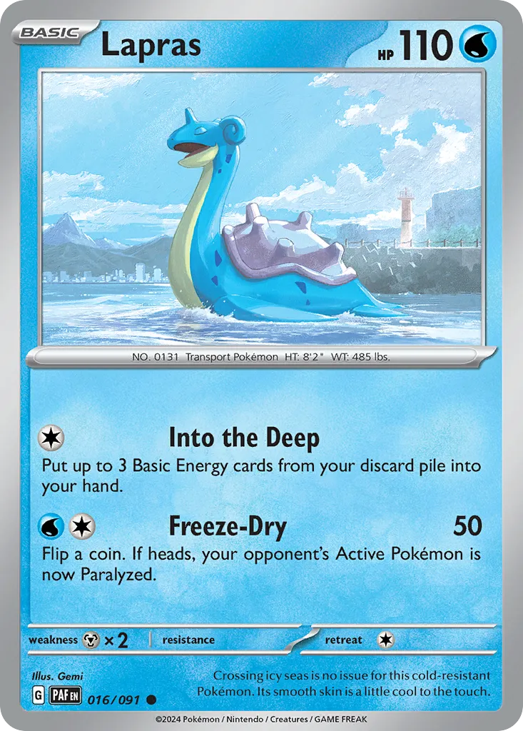 Lapras #16, Paldean Fates