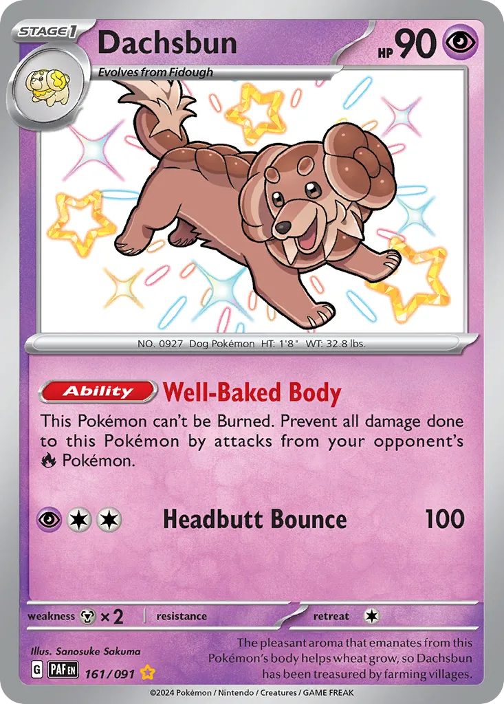 Dachsbun #161, Paldean Fates