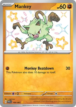 Mankey #169, Shiny Rare