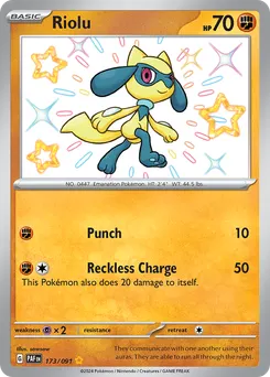 Riolu #173, Shiny Rare