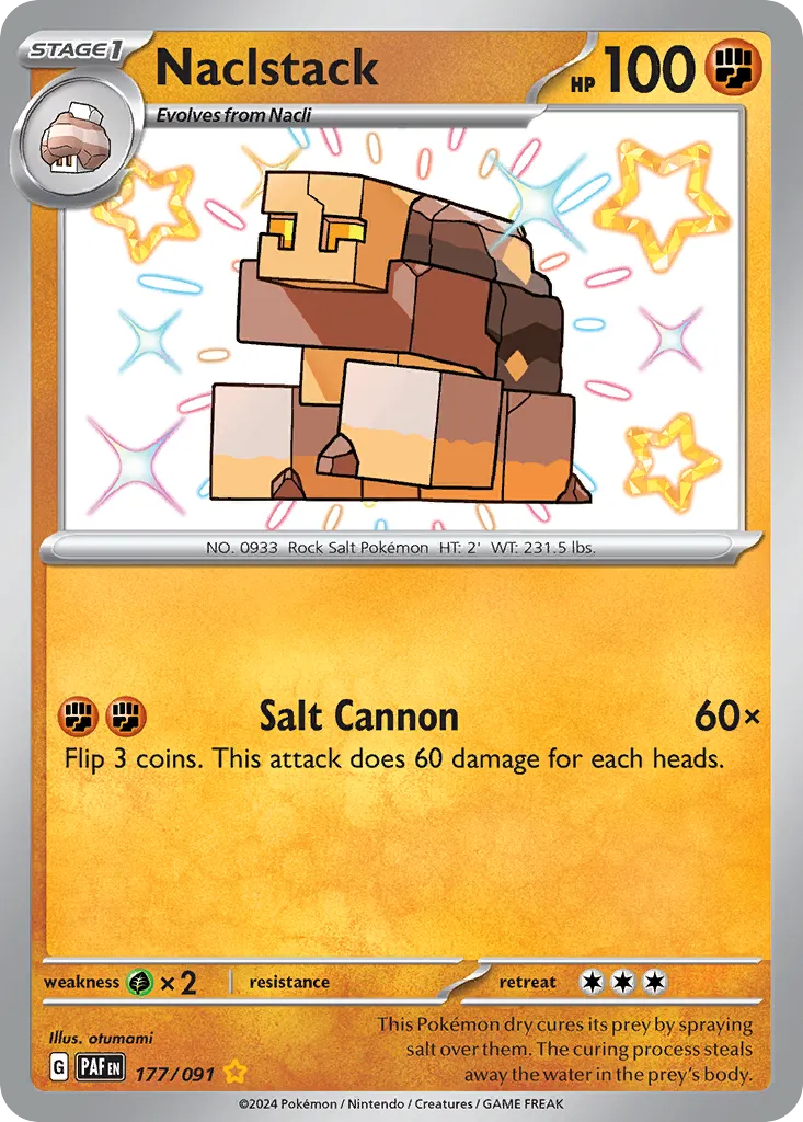 Naclstack #177, Paldean Fates Shiny Rare