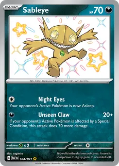Sableye #184, Shiny Rare