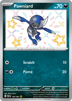 Pawniard #185, Shiny Rare