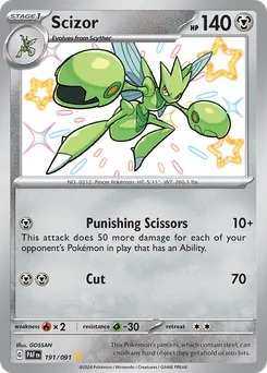 Scizor #191, Shiny Rare