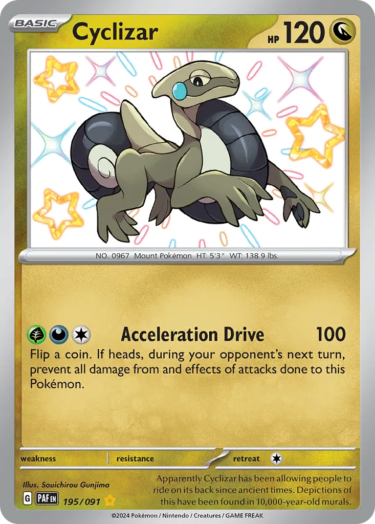 Cyclizar #195, Paldean Fates Shiny Rare