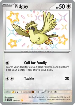 Pidgey #196, Shiny Rare