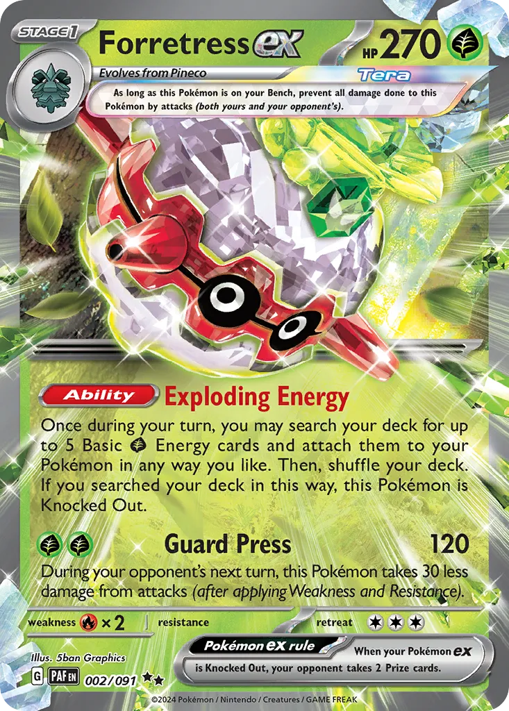Forretress ex #2, Paldean Fates