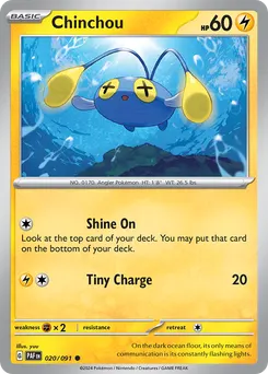 Chinchou #20, Reverse Holo
