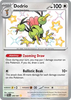 Dodrio #200, Shiny Rare