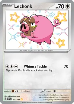 Lechonk #207, Shiny Rare