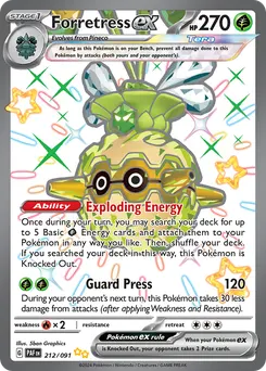 Forretress ex #212, Shiny Ultra Rare