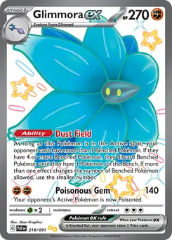 Glimmora ex #218, Shiny Ultra Rare