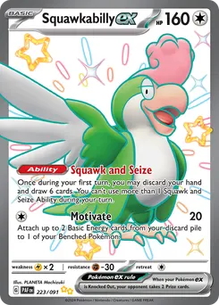Squawkabilly ex #223, Shiny Ultra Rare