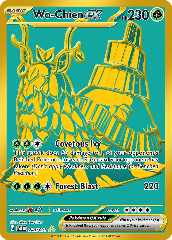 Wo-Chien ex #240, Paldean Fates