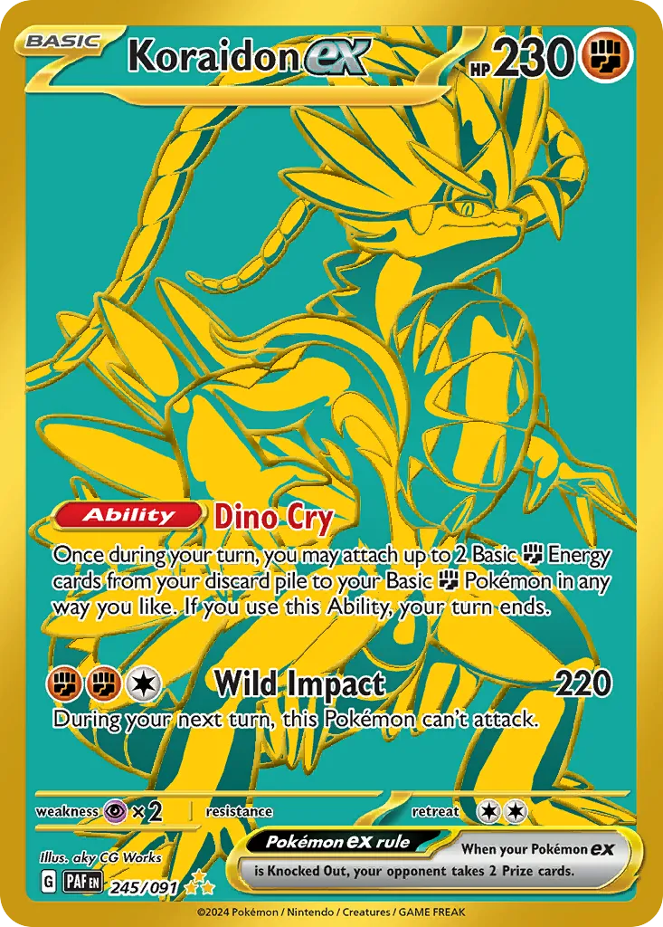 Koraidon ex #245, Paldean Fates