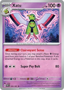Xatu #26, Reverse Holo