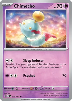 Chimecho #30, Reverse Holo