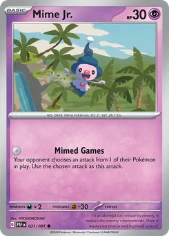 Mime Jr. #31, Reverse Holo