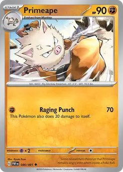 Primeape #46, Reverse Holo