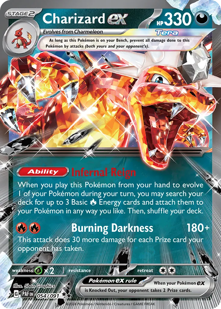 Charizard ex #54, Paldean Fates