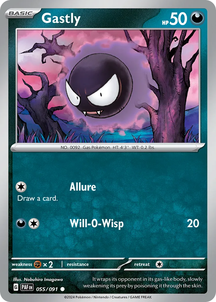 Gastly #55, Paldean Fates