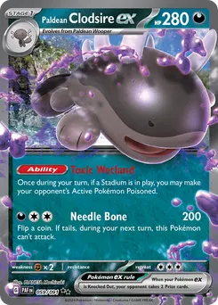 Paldean Clodsire ex #59, Standard