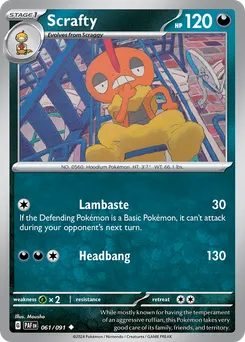 Scrafty #61, Reverse Holo