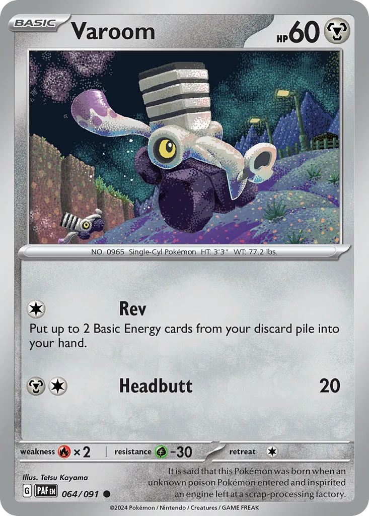 Varoom #64, Paldean Fates Reverse Holo