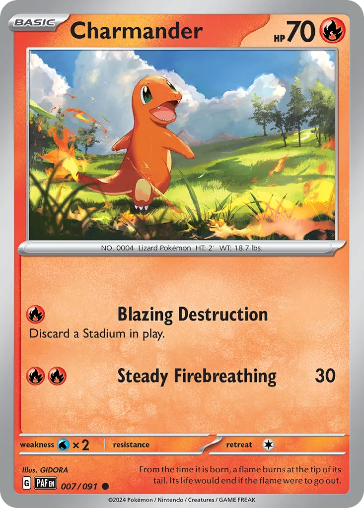 Charmander #7, Paldean Fates
