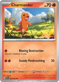 Charmander #7, Reverse Holo