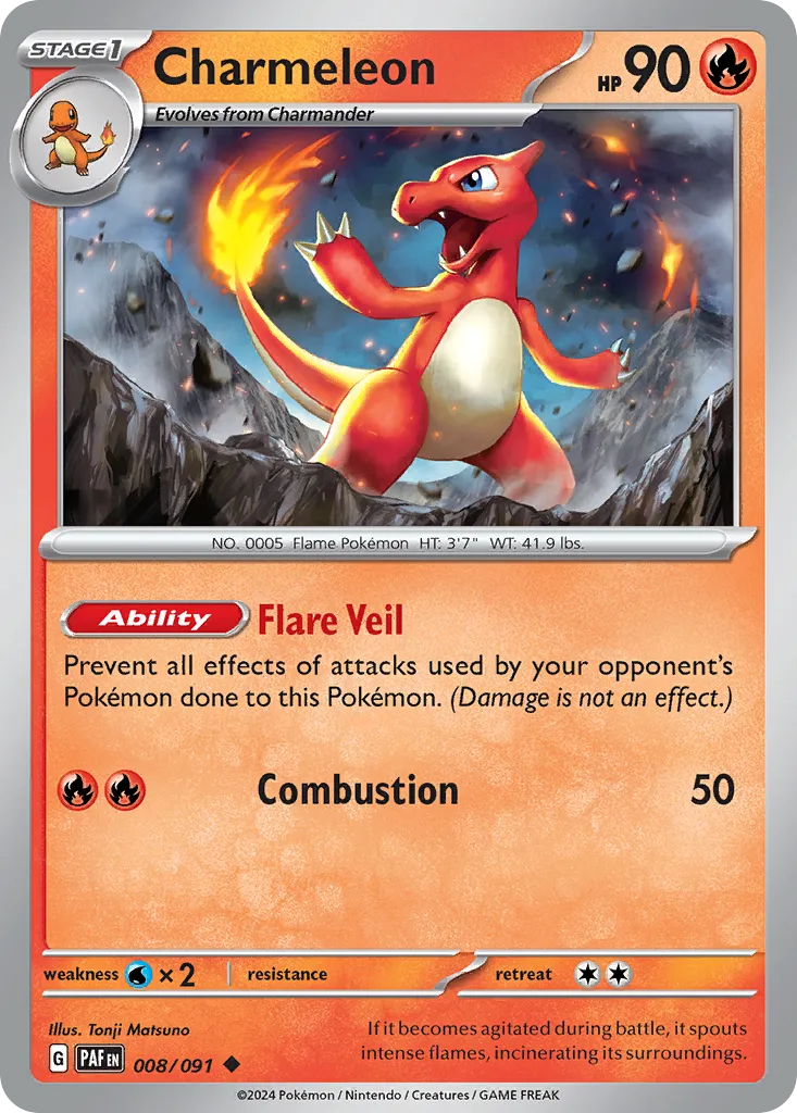 Charmeleon #8, Paldean Fates