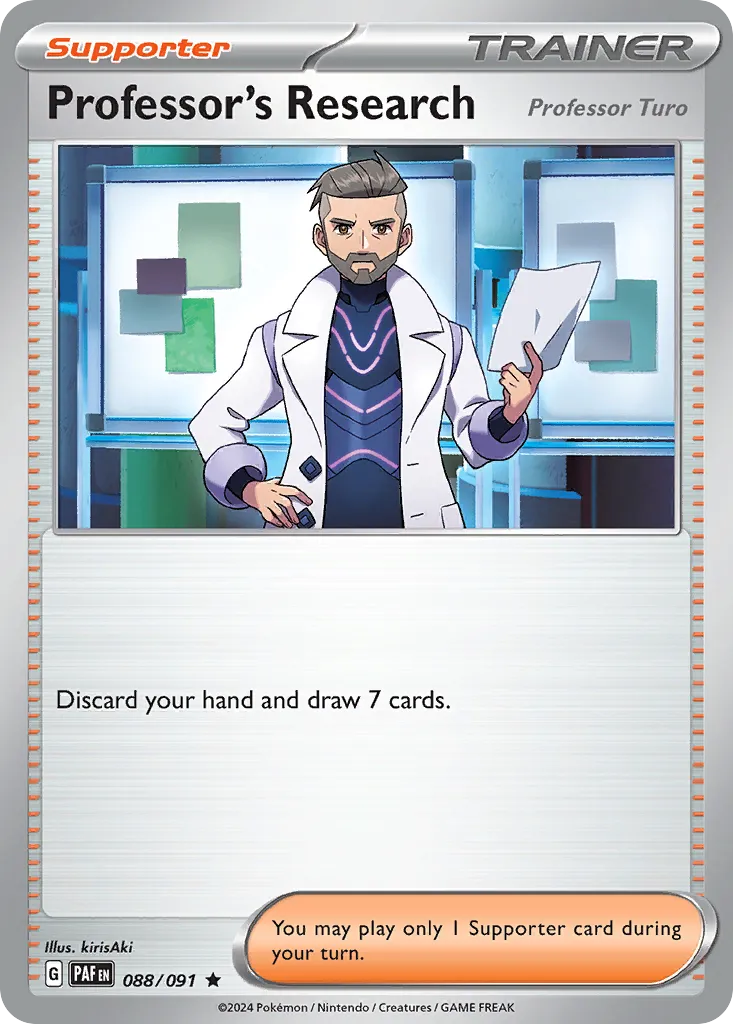 Professor's Research #88, Paldean Fates Reverse Holo