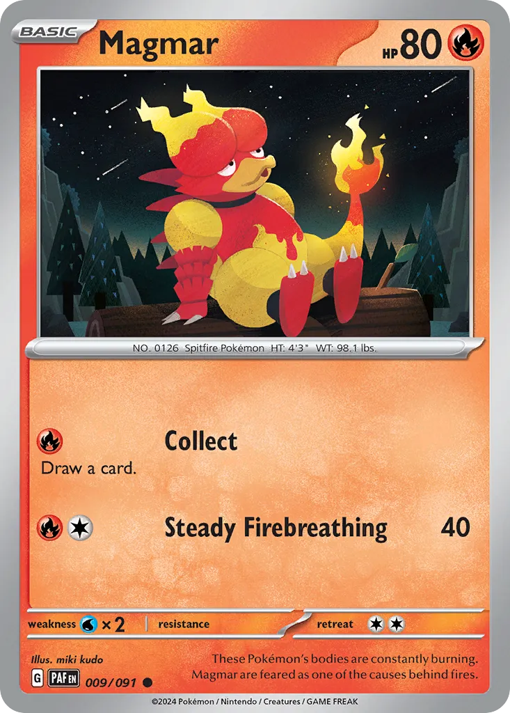 Magmar #9, Paldean Fates