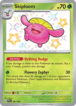 Skiploom #97, Shiny Rare