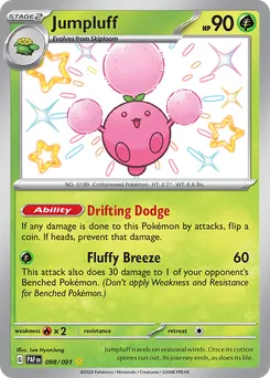 Jumpluff #98, Shiny Rare