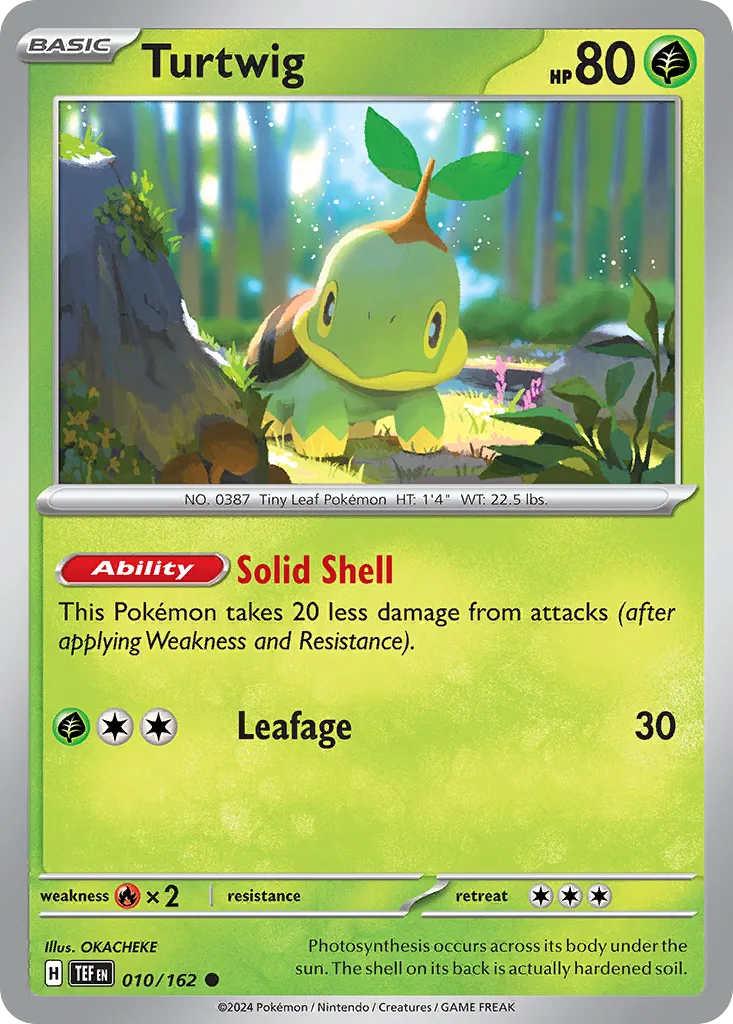 Turtwig #10, Temporal Forces Reverse Holo