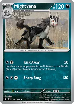 Mightyena #106, Temporal Forces