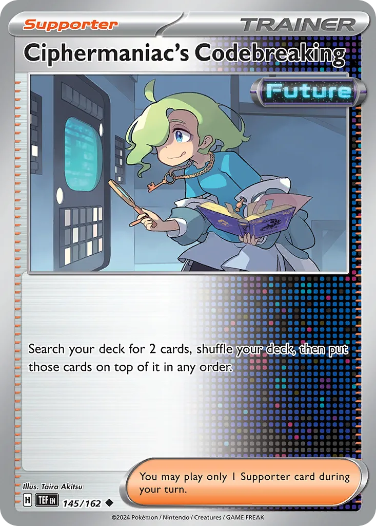 Ciphermaniac's Codebreaking #145, Temporal Forces Reverse Holo