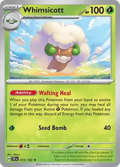 Whimsicott #15, Reverse Holo