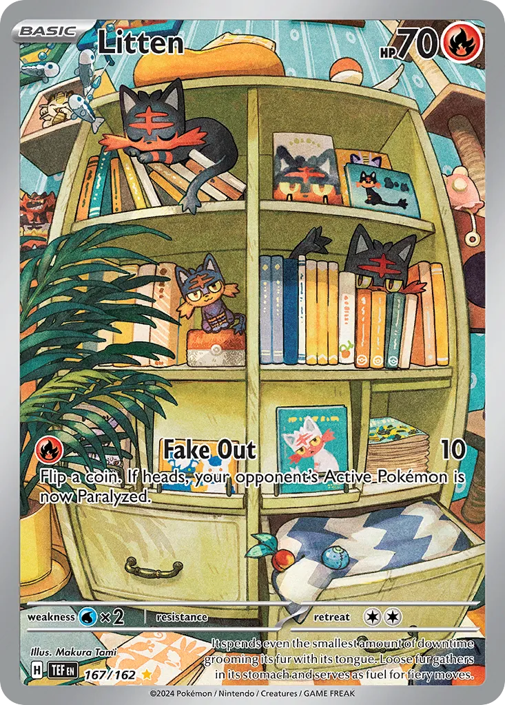 Litten #167, Temporal Forces Illustration Rare
