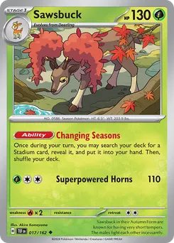 Sawsbuck #17, Reverse Holo